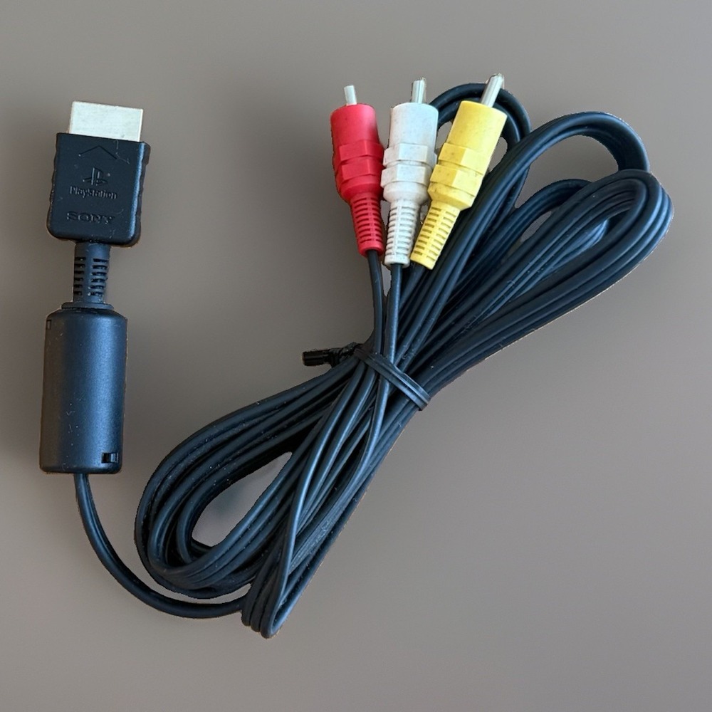 Genuine OEM RCA AV Sony Playstation 1 2 3 PS1 PS2 PS3 Audio Video Cable NEW